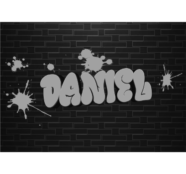 Stenski grafit z imenom Fototapeta za najstniško sobo - TenStickers