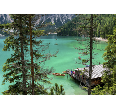 Miren razgled na jezero Stenske poslikave - TenStickers