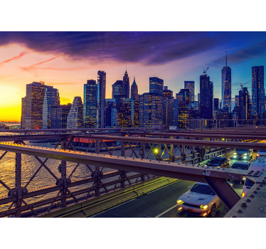 Zidni zid stena new york yorka - TenStickers