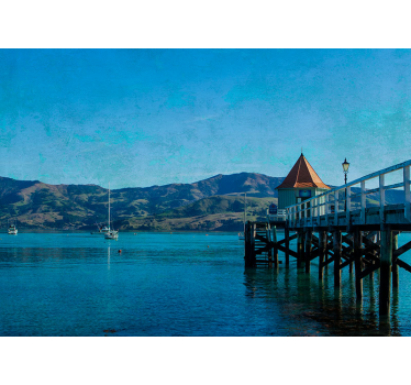 Coastal dock view stenske poslikave - TenStickers