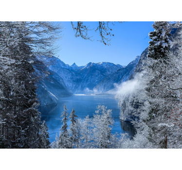 Icy alpine lake stenske poslikave - TenStickers