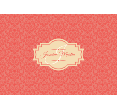 Elegant name design fototapeta v vintage stilu - TenStickers