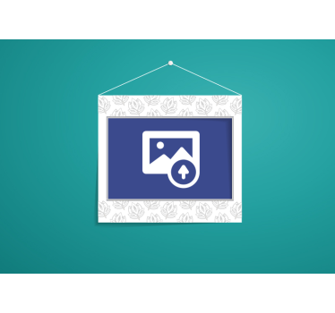fototapeta po meri s cvetličnim stenskim okvirjem - TenStickers