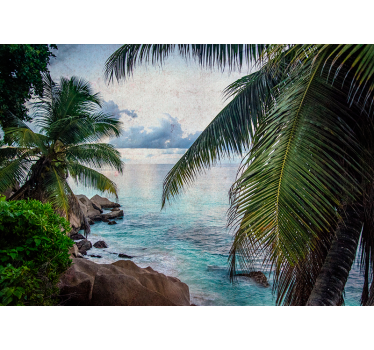 Tropical beach vibes fototapete narava - TenStickers
