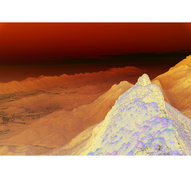 Stunning mountain range vista stenske poslikave - TenStickers