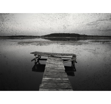 Scenic dock reflections stenske poslikave - TenStickers