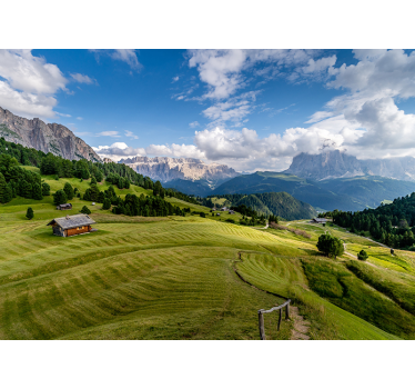 Mountainous serenity view stenske poslikave - TenStickers