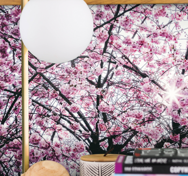 Stenska poslikava dreves češnjev cvet - TenStickers