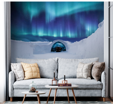 Aurora borealis wonderland stenske poslikave - TenStickers