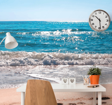 Beachside tranquility fototapete z morjem - TenStickers