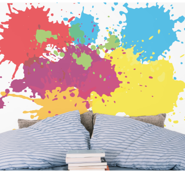 Colorful splash patterns fototapete s graffiti motivi - TenStickers
