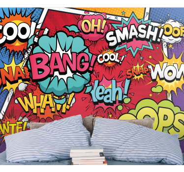 Comic audio effects fototapete z graffiti motivi - TenStickers