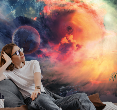 Cosmic swirling nebula vesoljski fototapeti - TenStickers