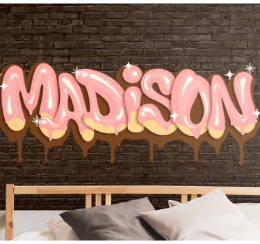 Custom name sweet treat fototapete z graffiti motivi - TenStickers