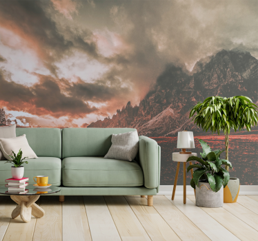 Dramatic mountain scenery stenske poslikave - TenStickers