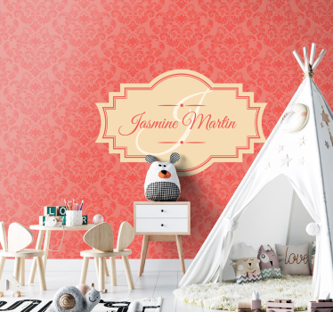 Elegant name design fototapeta v vintage stilu - TenStickers