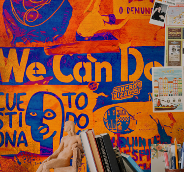 Empowered expression fototapete z graffiti motivi - TenStickers