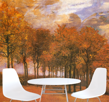 Fall woodland scenery stenske poslikave - TenStickers