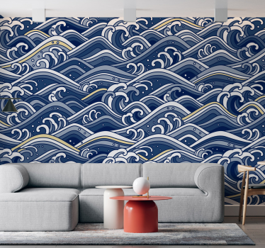 Flowing ocean waves fototapete z morjem - TenStickers