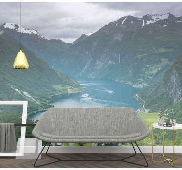 Geirangerfjord norveška fototapeta tapeta - TenStickers