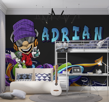 Grafiti in fototapeta za mlade fante - TenStickers
