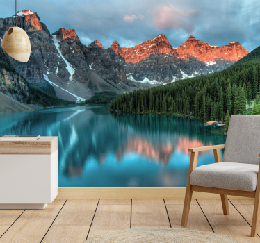 Grand alpine lake stenske poslikave - TenStickers