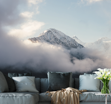 Grand frosty summits fototapeta z gorami - TenStickers