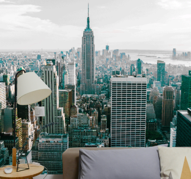 Iconic city skyline fototapeta new york - TenStickers