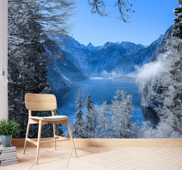Icy alpine lake stenske poslikave - TenStickers