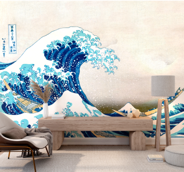 Kanagawa val Fototapete klasične umetnosti - TenStickers