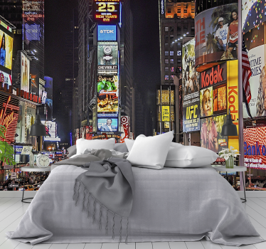 Krat kvadratne stenske stene new york skyline - TenStickers