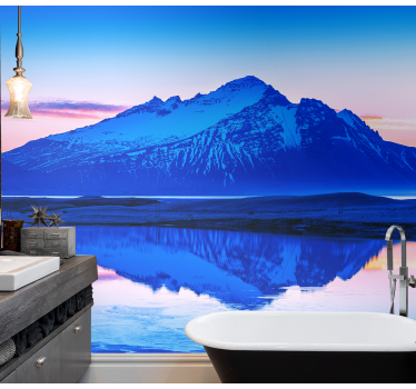 Majestic frozen peaks stenske poslikave - TenStickers