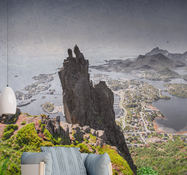 Majestic rock formation stenske poslikave - TenStickers