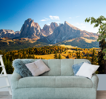 Majestic rocky peaks fototapeta z gorami - TenStickers