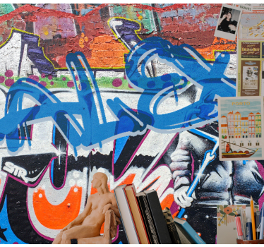 Mestni ulični slog Fototapete s graffiti motivi - TenStickers
