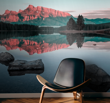 Mountain echo landscape stenske poslikave - TenStickers