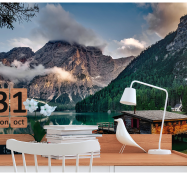Mountain lake escape stenske poslikave - TenStickers