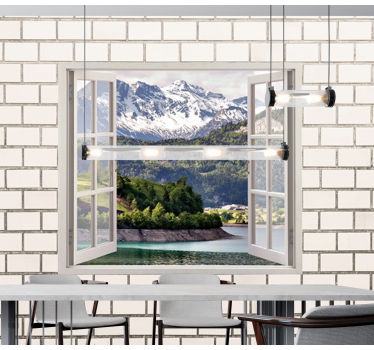 Mountain view escape stenske poslikave - TenStickers
