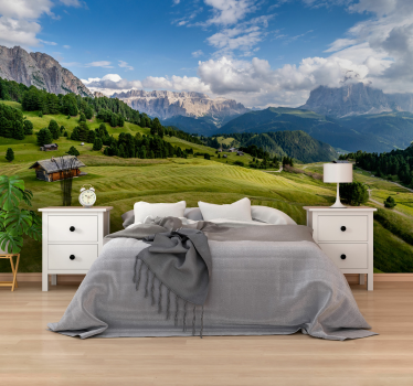 Mountainous serenity view stenske poslikave - TenStickers