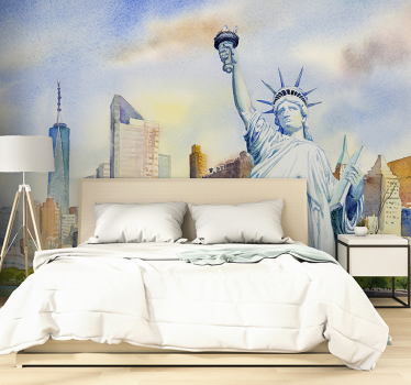 Obzorje kipa svobode Fototapeta New York - TenStickers