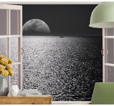 Odsev lune v oceanu Fototapete Narava - TenStickers
