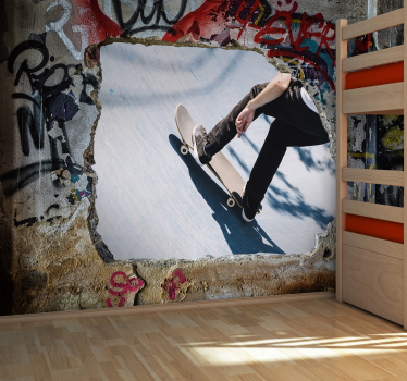 Personalizirani grafiti design mestni umetniški stenski mural - TenStickers