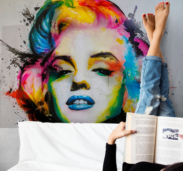 Pisane fototapeta fototapetepop art marilyn monroe - TenStickers