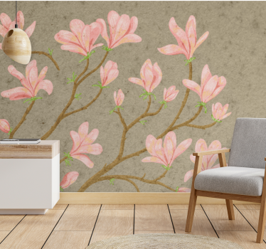 Poslikava magnolije v vintage slogu - TenStickers