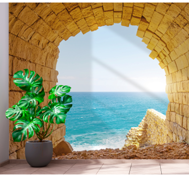 Seaside arch view stenske poslikave - TenStickers