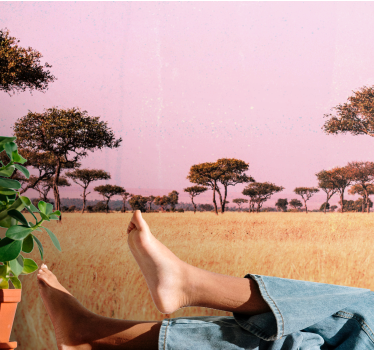 Serene savanna landscape stenske poslikave - TenStickers