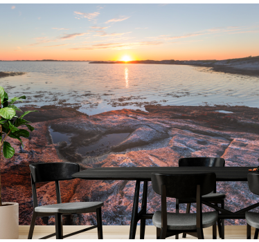 Serene sunset over water stenske poslikave - TenStickers