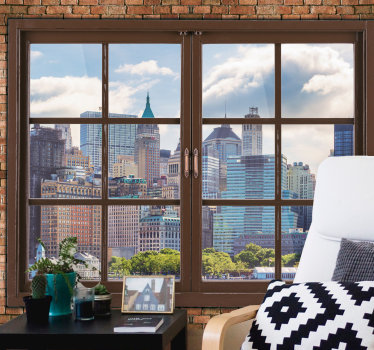 Skyline views manhattan fototapeta new york - TenStickers