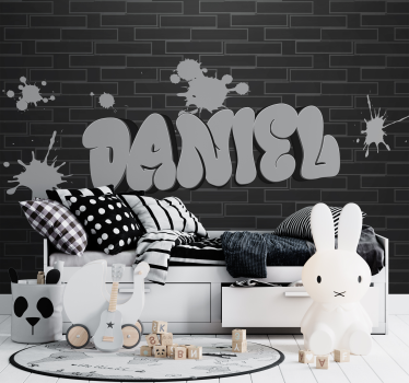 Stenski grafit z imenom Fototapeta za najstniško sobo - TenStickers