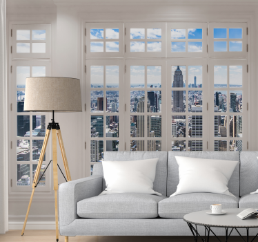 New york city skyline wall fototapeta - TenStickers